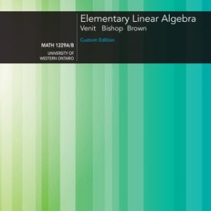 Custom eBook: Elementary Linear Algebra, 1st Edition – PDF ebook