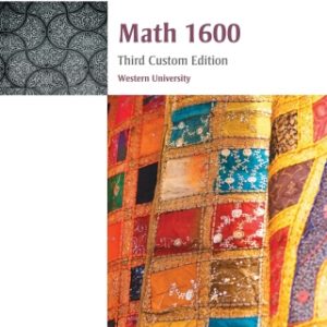 Custom eBook: MATH 1600, 1st Edition – PDF ebook