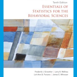 Essentials of Statistics for the Behavioral Sciences, 10th Edition – PDF ebook