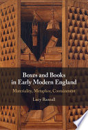 Boxes and Books in Early Modern England: Materiality, Metaphor, Containment – PDF ebook