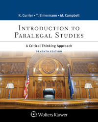 Introduction to Paralegal Studies: A Critical Thinking Approach 7th Edition – PDF ebook