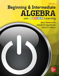 Beginning and Intermediate Algebra with P.O.W.E.R. Learning 5th Edition – PDF ebook