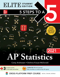 5 Steps to a 5: AP Statistics 2021 Elite Student Edition 1st Edition – PDF ebook