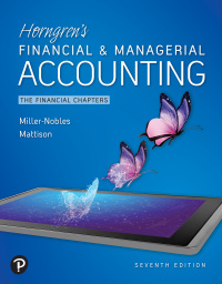Horngren’s Financial & Managerial Accounting, The Financial Chapters 7th Edition – PDF ebook