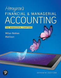 Horngren’s Financial & Managerial Accounting, The Managerial Chapters 7th Edition – PDF ebook
