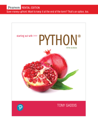 Starting Out with Python 5th Edition – PDF ebook