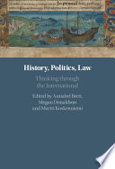 History, Politics, Law: Thinking through the International – PDF ebook