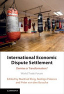 International Economic Dispute Settlement: Demise or Transformation? – PDF ebook