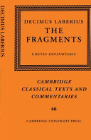 Decimus Laberius: The Fragments – PDF ebook