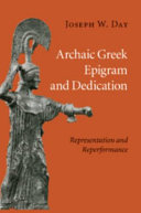 Archaic Greek Epigram and Dedication: Representation and Reperformance – PDF ebook