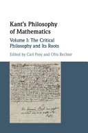 Kant’s Philosophy of Mathematics: Volume 1, The Critical Philosophy and its Roots – PDF ebook