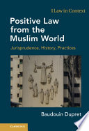Positive Law from the Muslim World: Jurisprudence, History, Practices – PDF ebook