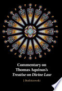 Commentary on Thomas Aquinas’s Treatise on Divine Law – PDF ebook