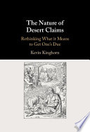 The Nature of Desert Claims: Rethinking What it Means to Get One’s Due – PDF ebook
