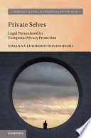 Private Selves: Legal Personhood in European Privacy Protection – PDF ebook