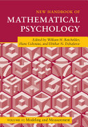 New Handbook of Mathematical Psychology: Volume 2, Modeling and Measurement – PDF ebook
