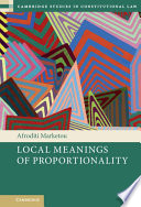 Local Meanings of Proportionality – PDF ebook