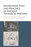 Knowledge, Text and Practice in Ancient Technical Writing – PDF ebook