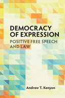 Democracy of Expression: Positive Free Speech and Law – PDF ebook