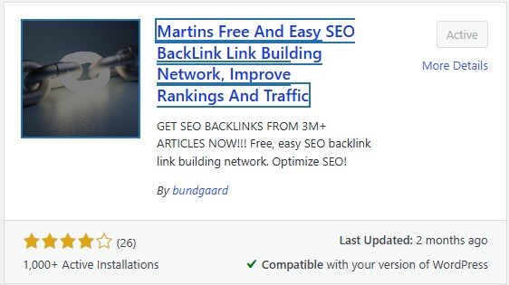 Martins Free And Easy SEO BackLink Link